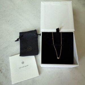 Mejuri Diamond Bezel Gold Bracelet